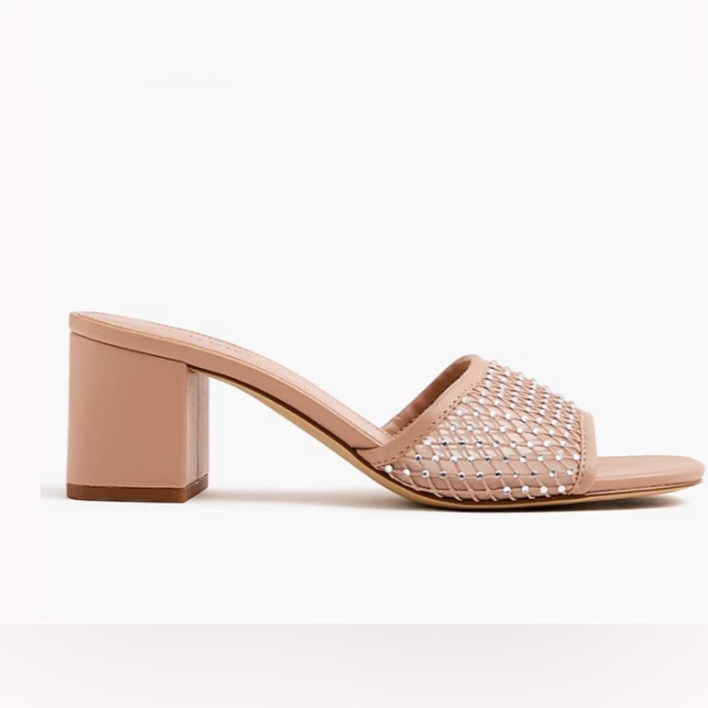 J crew mesh mule heel nude size 6.5 - Picture 3 of 5
